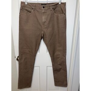 Proof Rover Slim Pants Mens 38x32 1/2"Brown Cotton Repreve Trutemp 365 Stretch